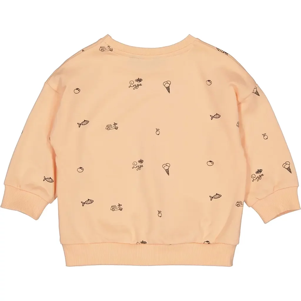 Trui Enrique (aop orange sketch)