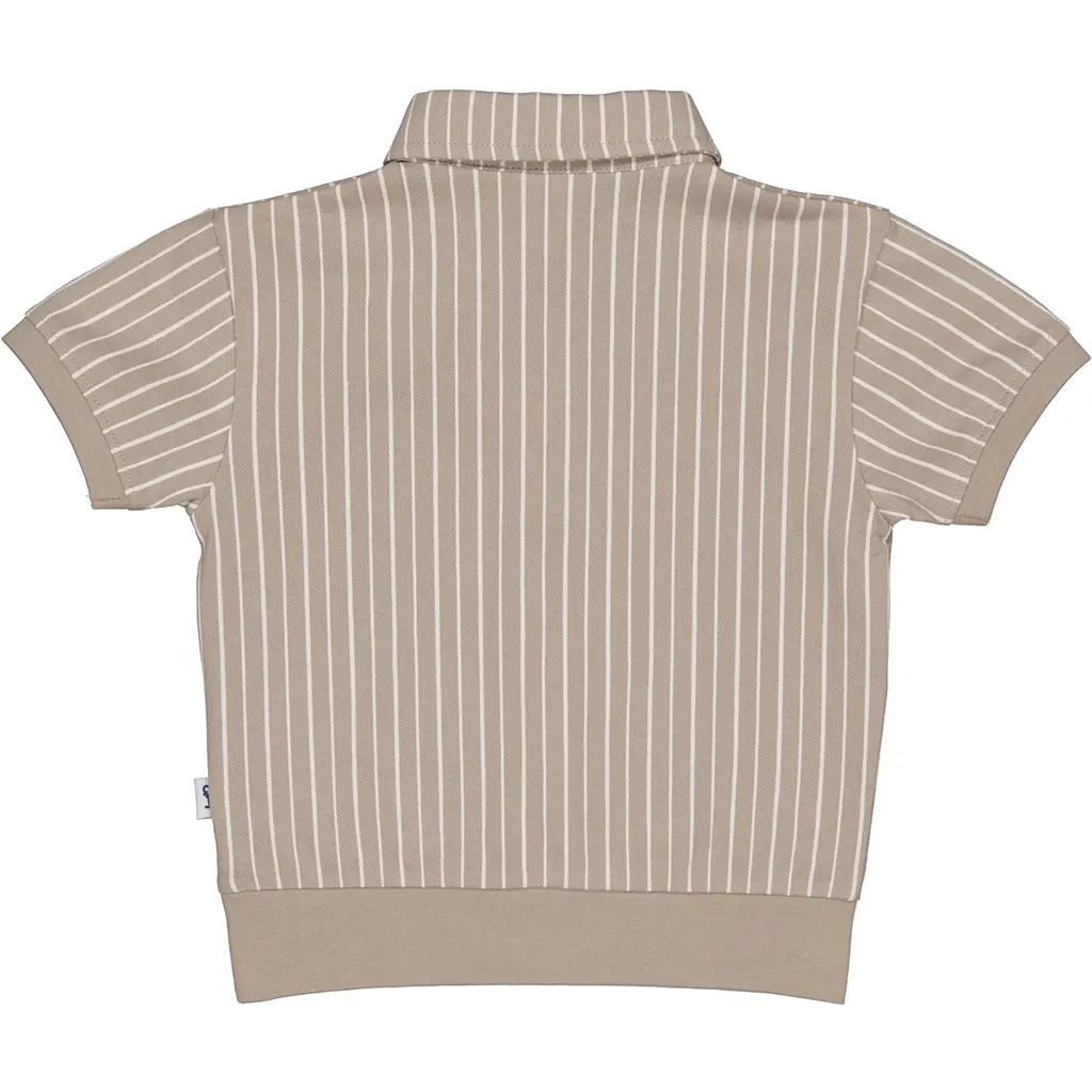 Polo t-shirt Edwin (aop cream stripes)