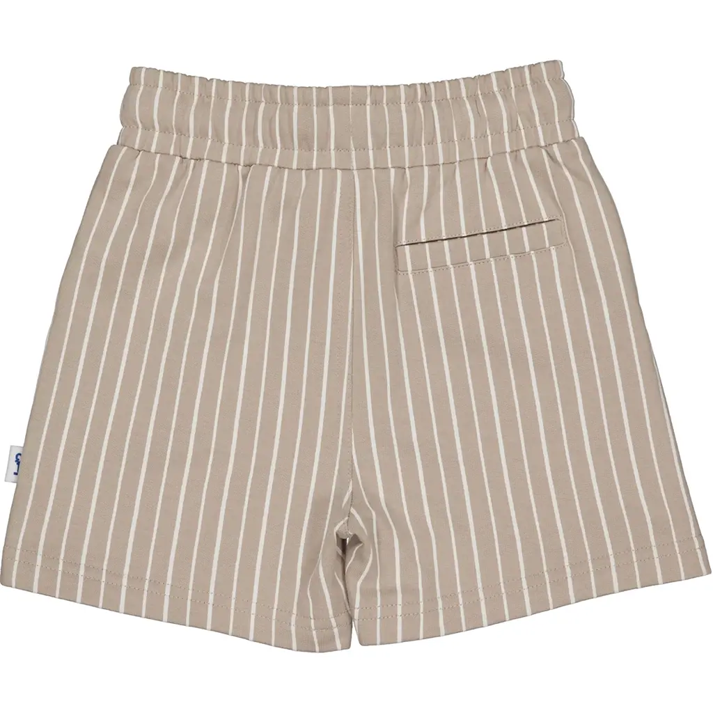 Korte broek Elroy (aop cream stripes)