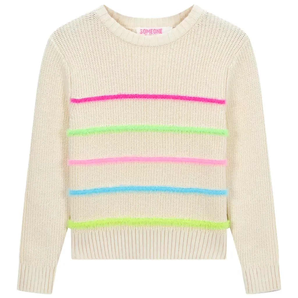 Gebreide trui Rien (dark ecru)