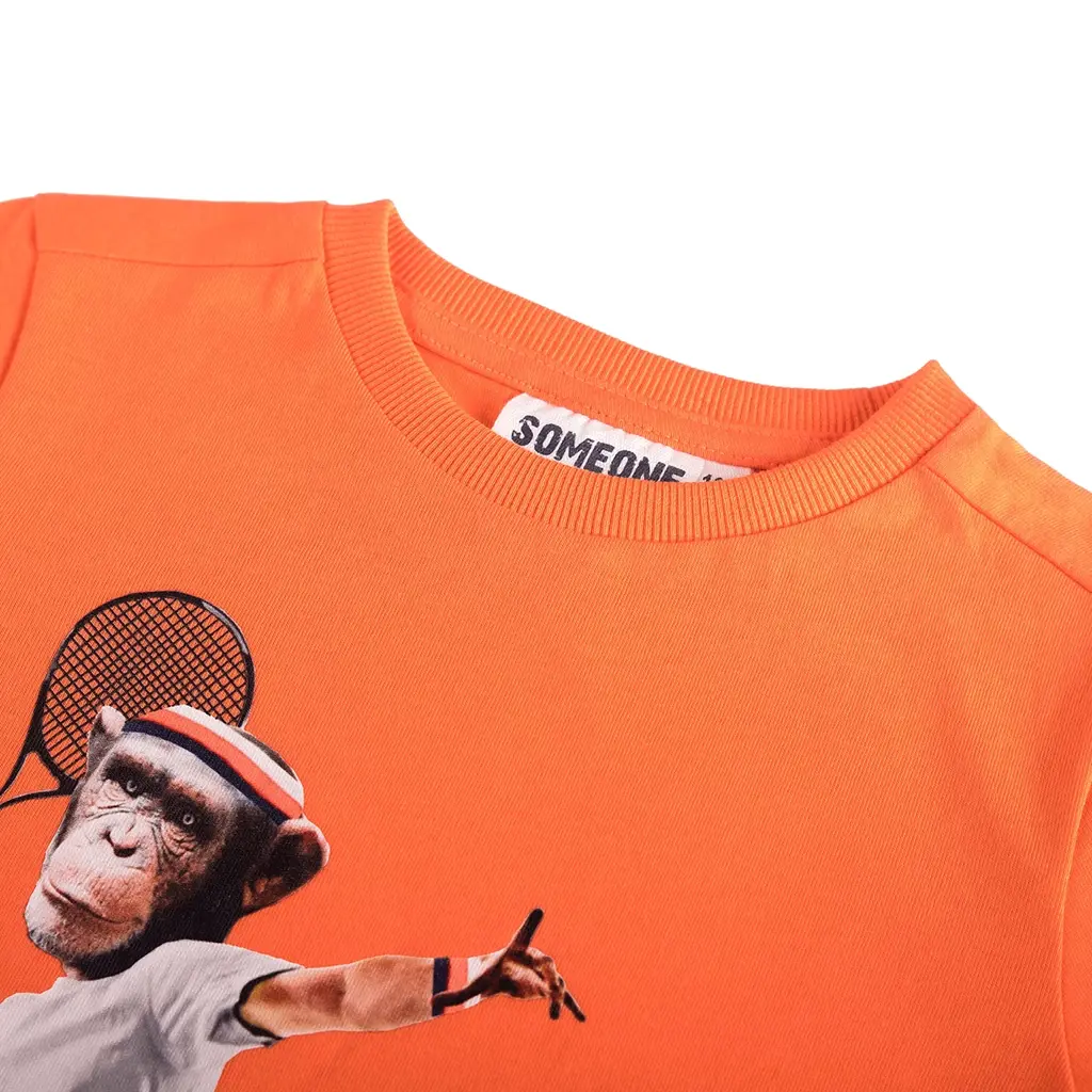 T-shirt monkey (bright orange)