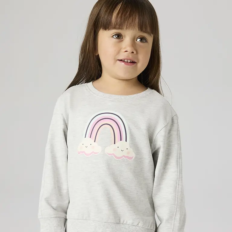 Trui sweat Bissine (light grey melange)