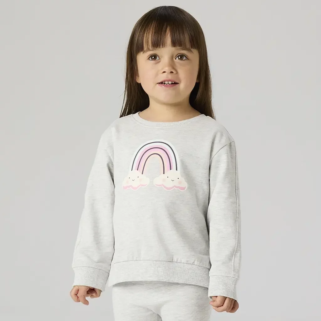 Trui sweat Bissine (light grey melange)