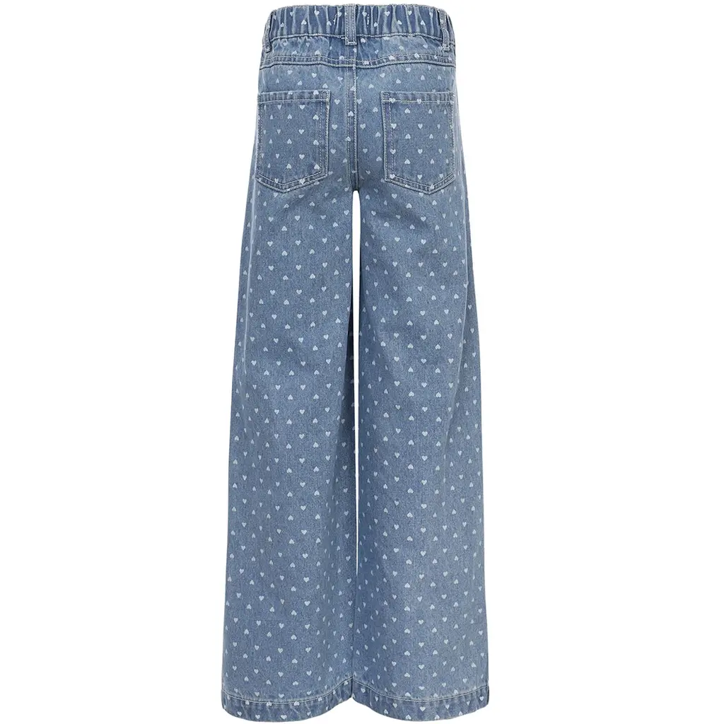 Spijkerbroek wide fit (denim hearts)