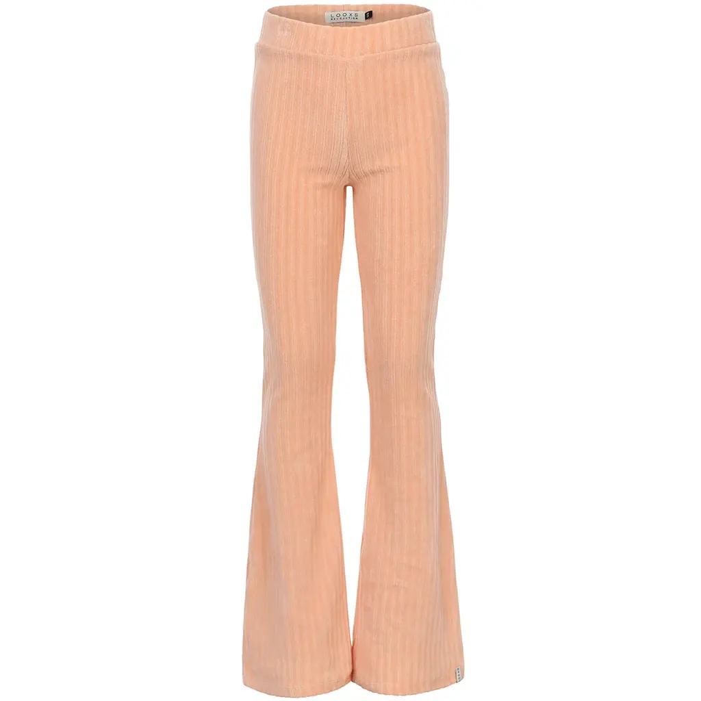 Broek flared rib (soft apricot)
