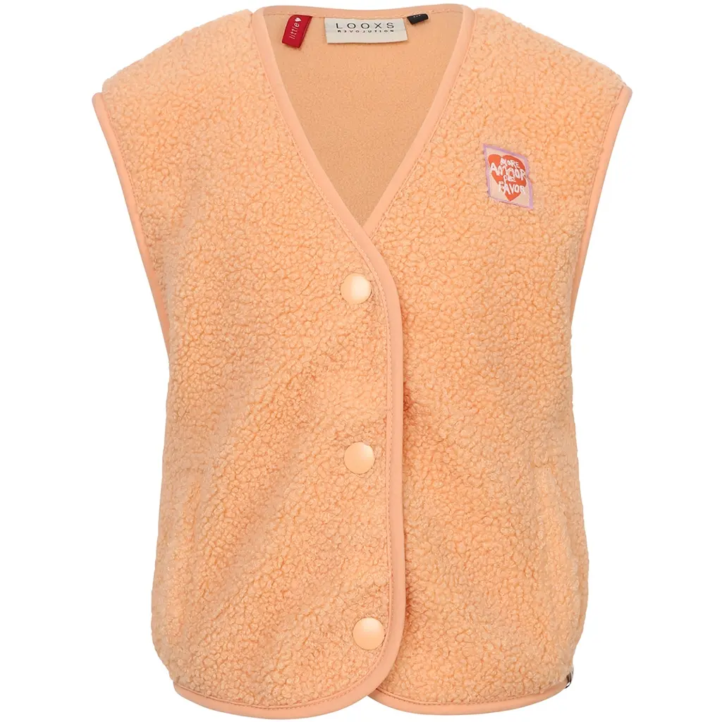 Gilet teddy (soft apricot)