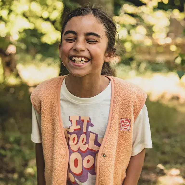 Gilet teddy (soft apricot)