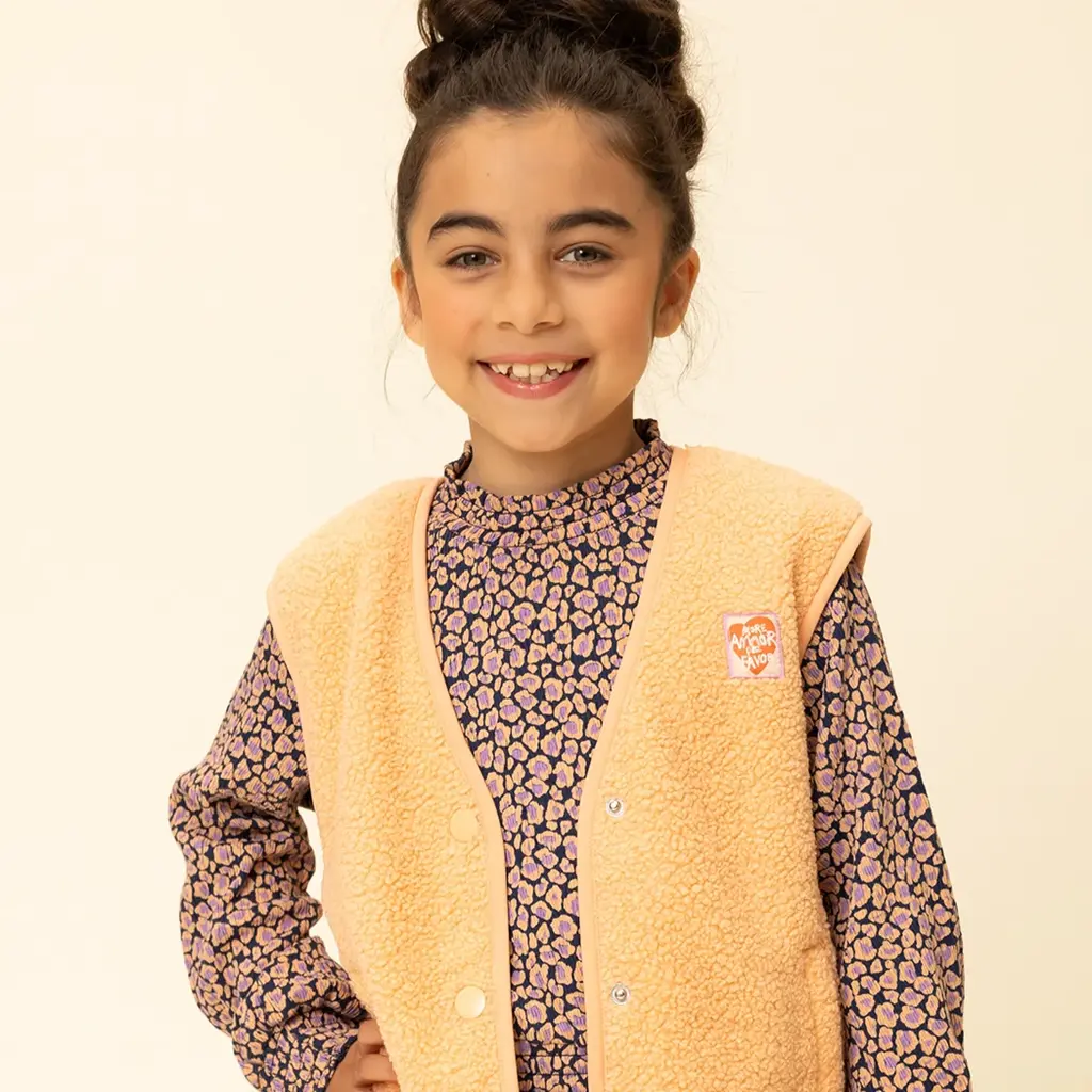 Gilet teddy (soft apricot)