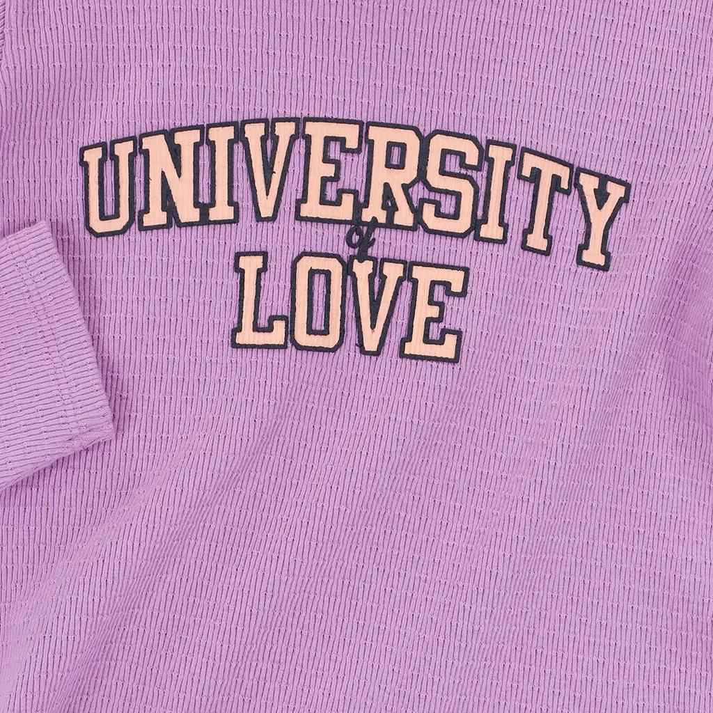 Longsleeve ajour rib (lilac)