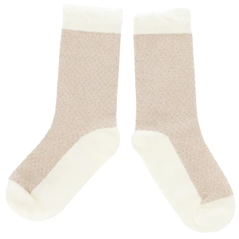 Sokjes Rhondy glitter (gold/pearl)