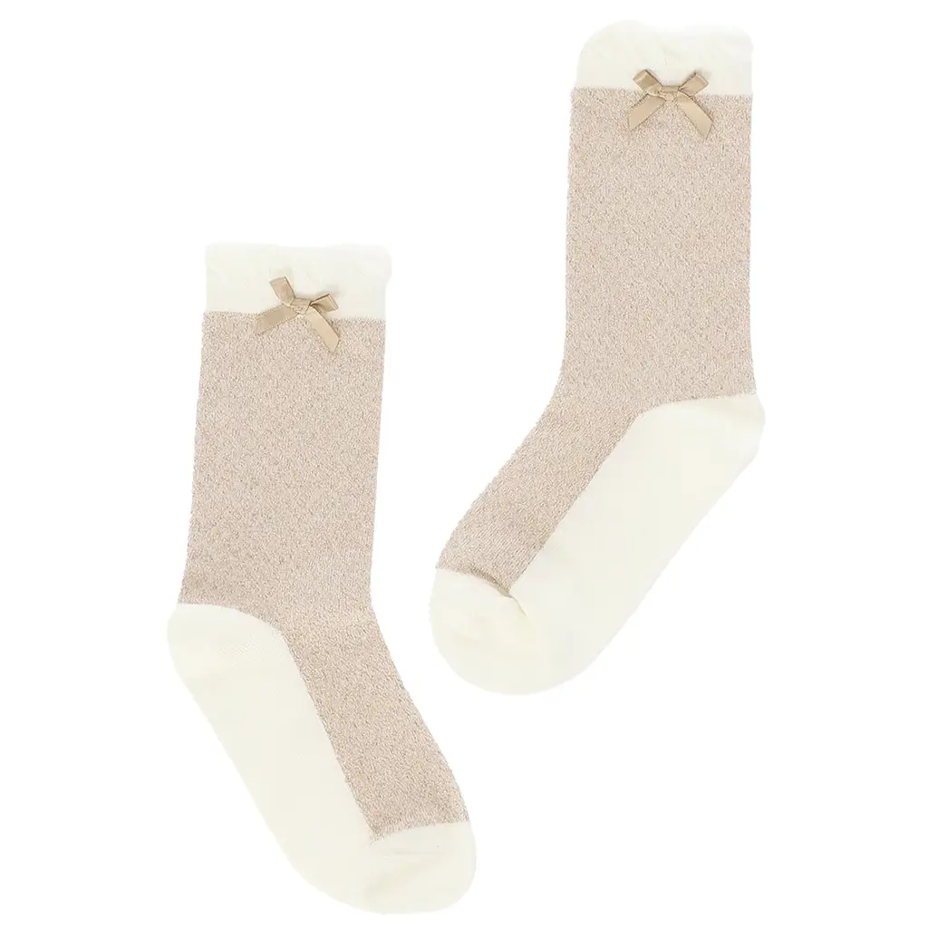 Sokjes Rhondy glitter (gold/pearl)