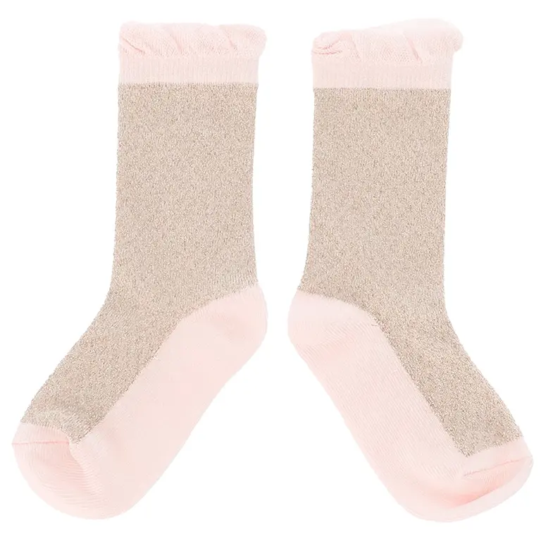 Sokken Rhonda glitter (gold/pink)
