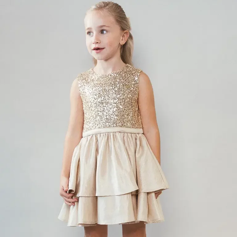 Jurk Shiny (golden glow)