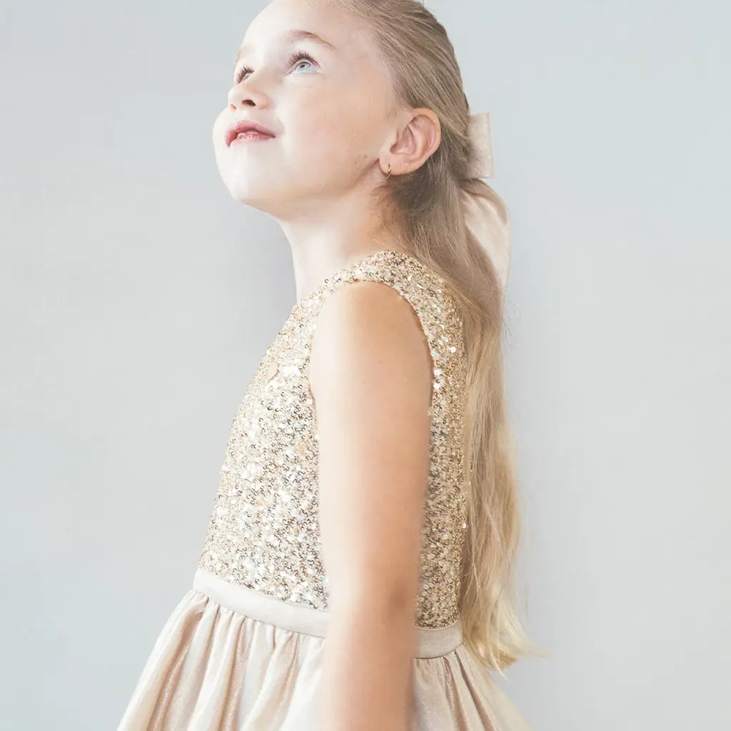 Jurk Shiny (golden glow)