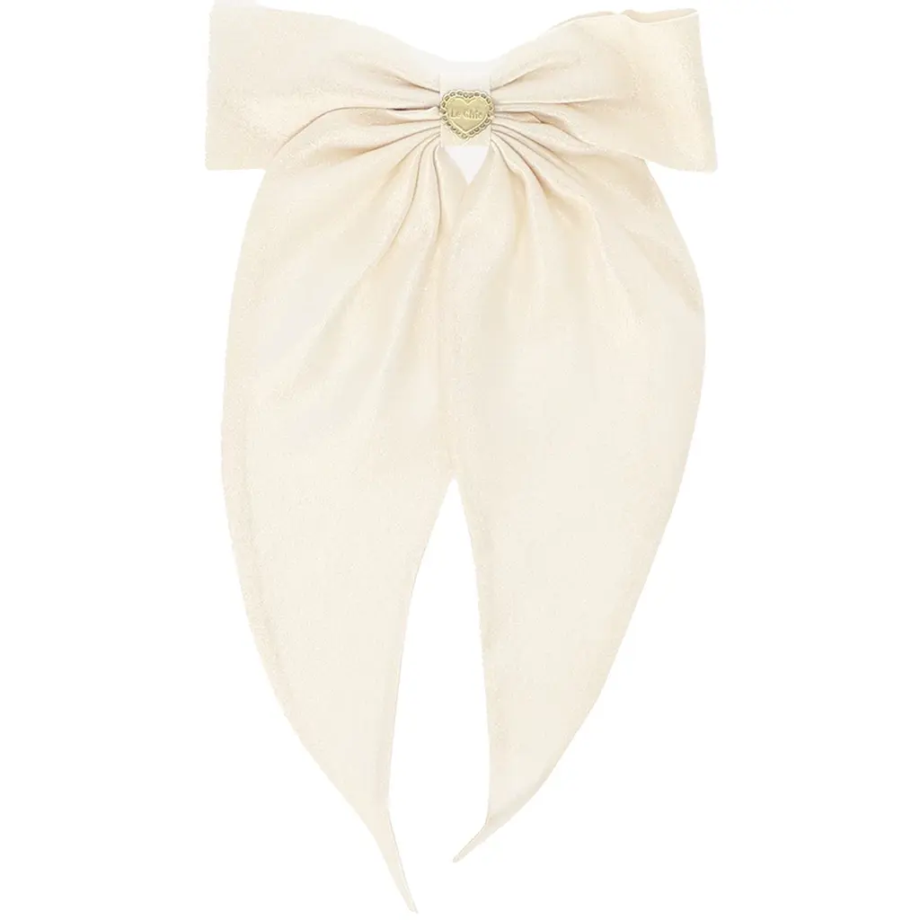 Haarclip Rania strik (pearl)