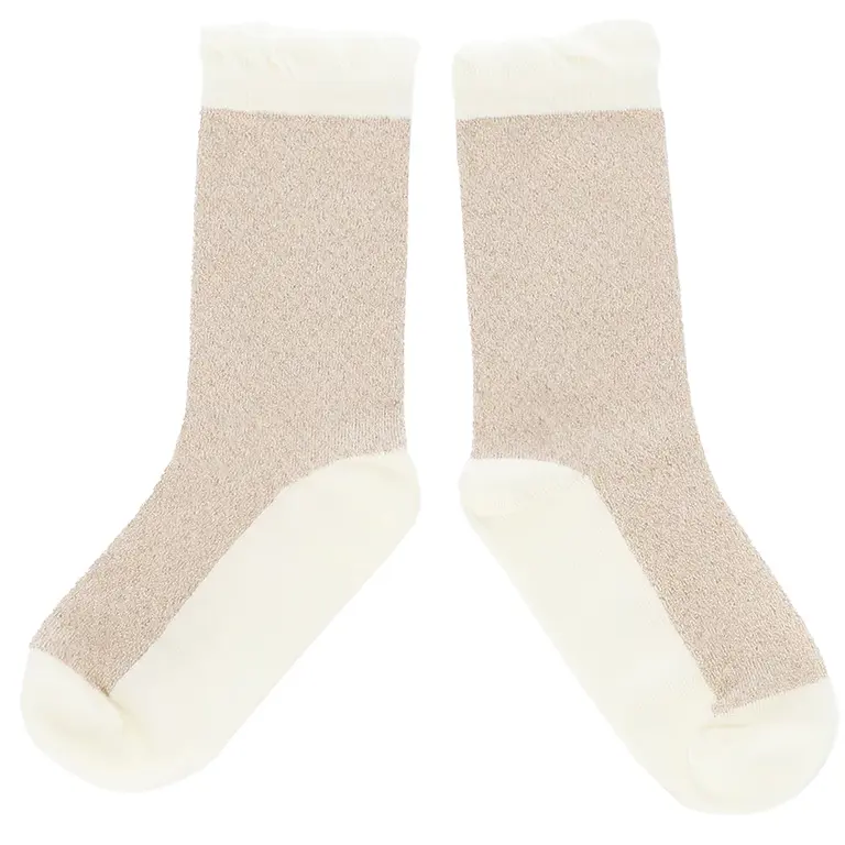 Sokken Rhonda glitter (gold/pearl)