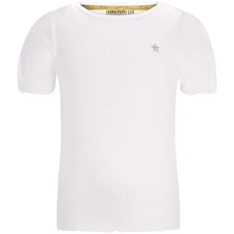 T-shirt Elise rib (off white)