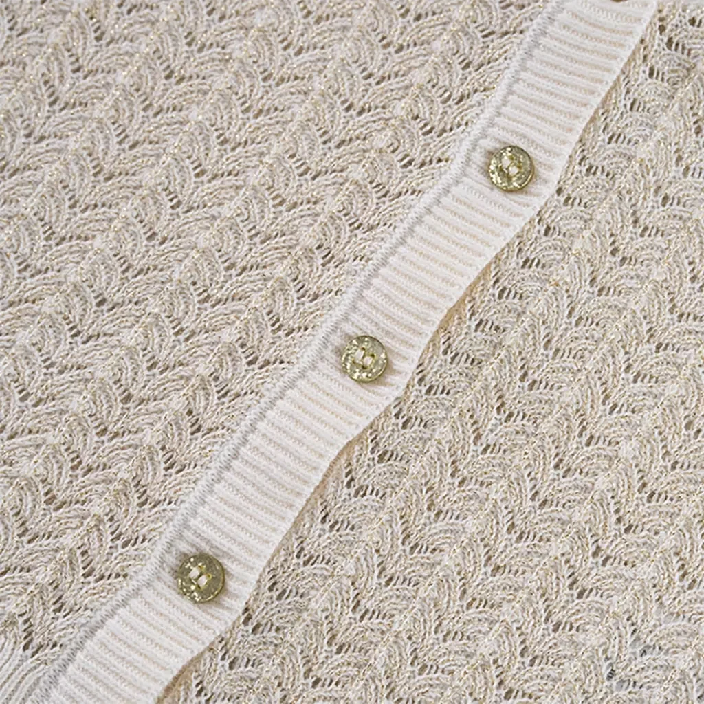 Gebreid vestje Adel (ecru)