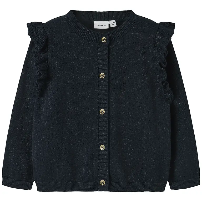 Gebreid glitter vestje Fabinne (dark sapphire)