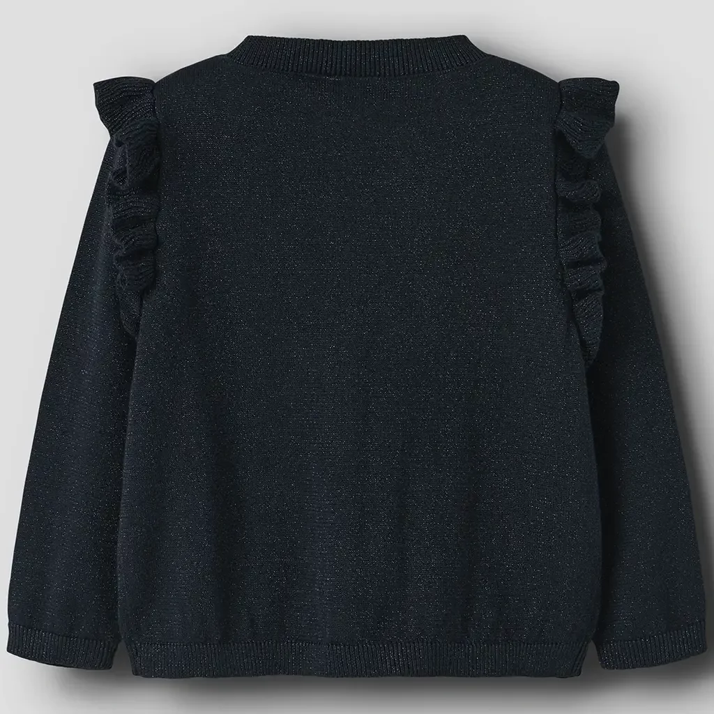 Gebreid glitter vestje Fabinne (dark sapphire)