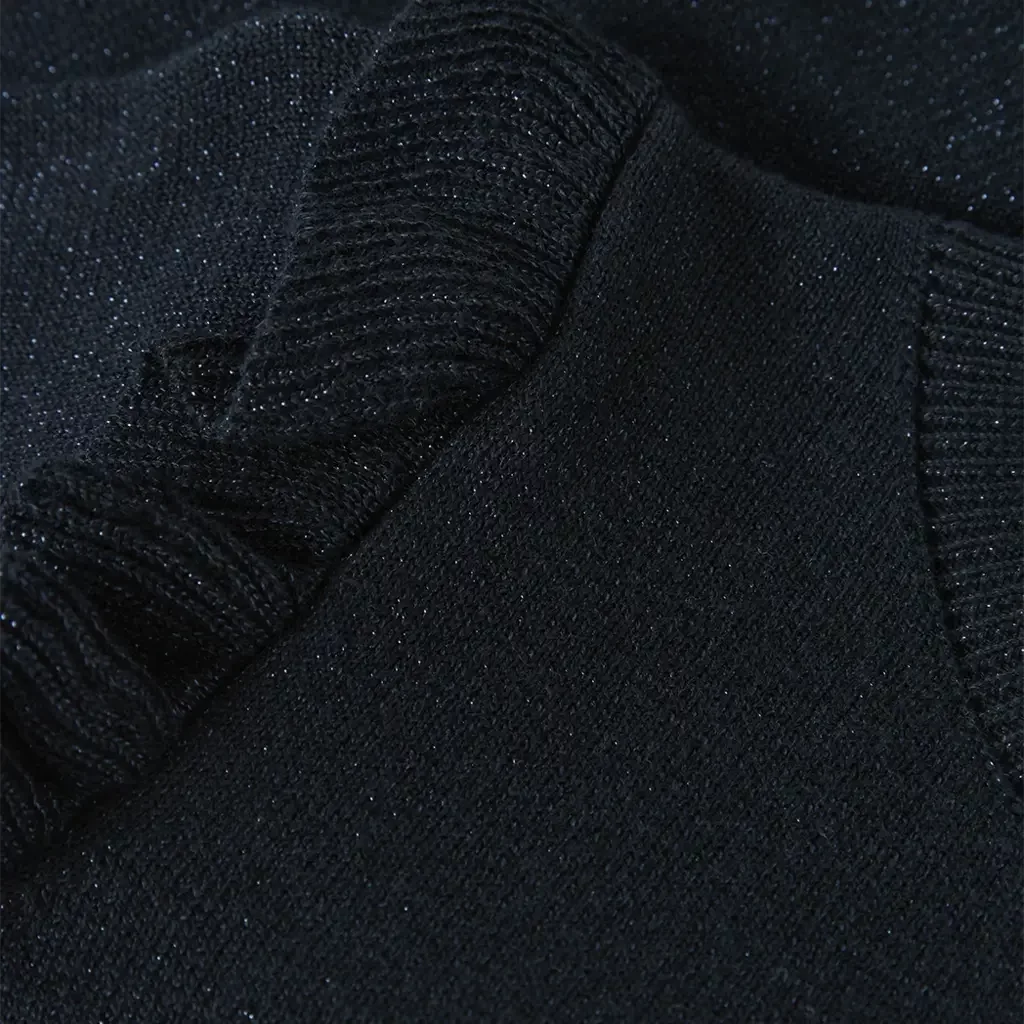 Gebreid glitter vestje Fabinne (dark sapphire)