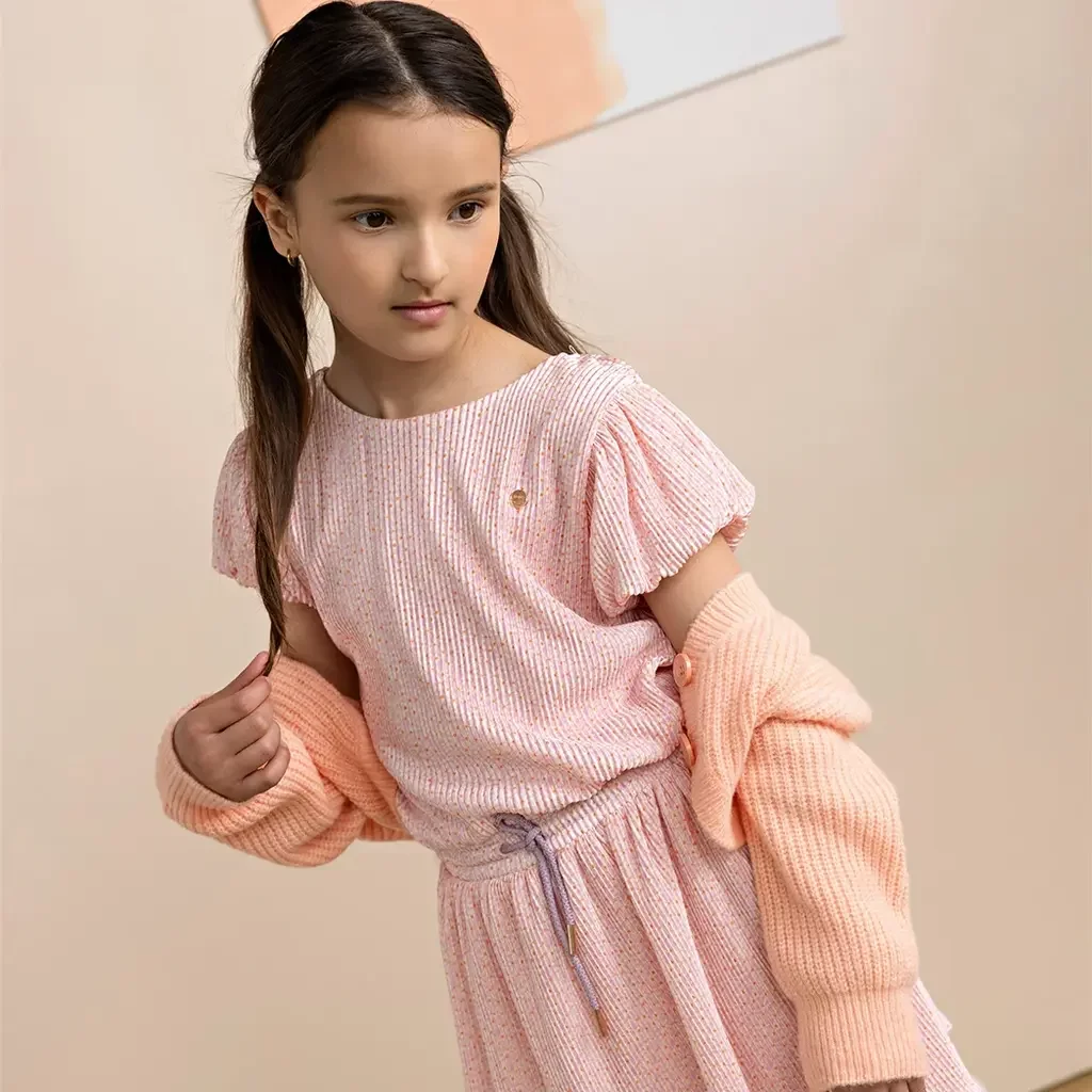 Vestje Ashlee cropped (light peach)