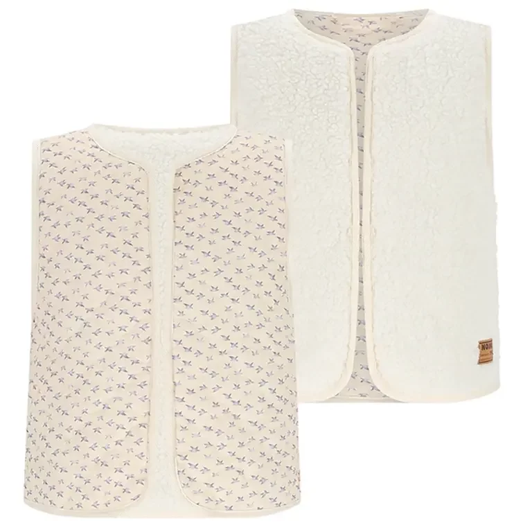Gilet Katya REVERSIBLE (pearled ivory)
