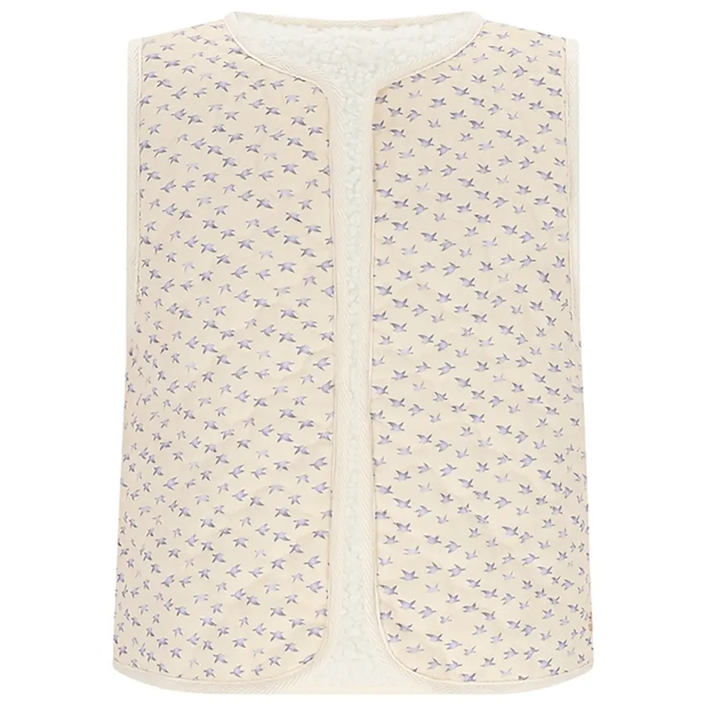 Gilet Katya REVERSIBLE (pearled ivory)