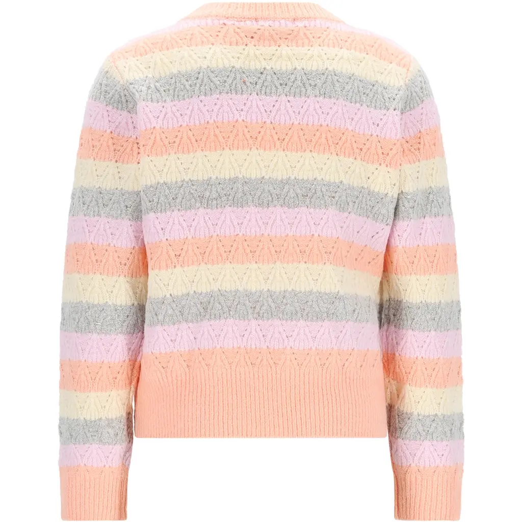 Trui Kiddo striped (light peach)