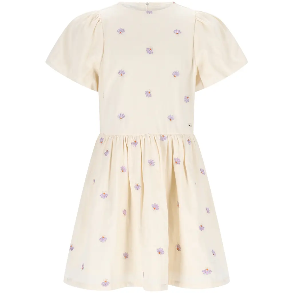 Jurk Mira poplin (warm grey)