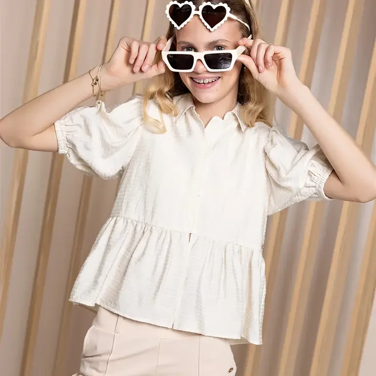 Blouse Tiggs (pearled ivory)