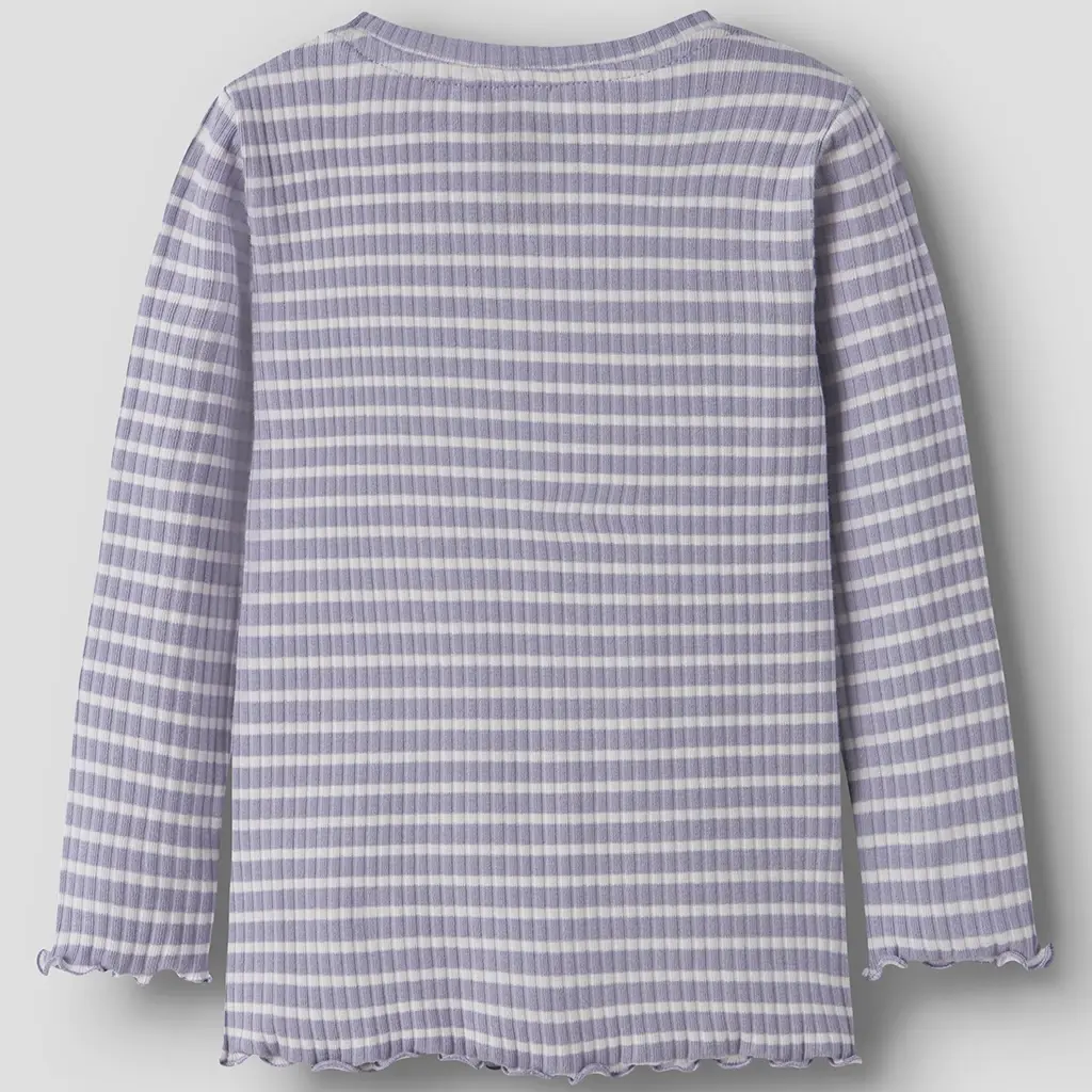 Longsleeve rib SLIM Vemma (lavender gray/lilac marble)