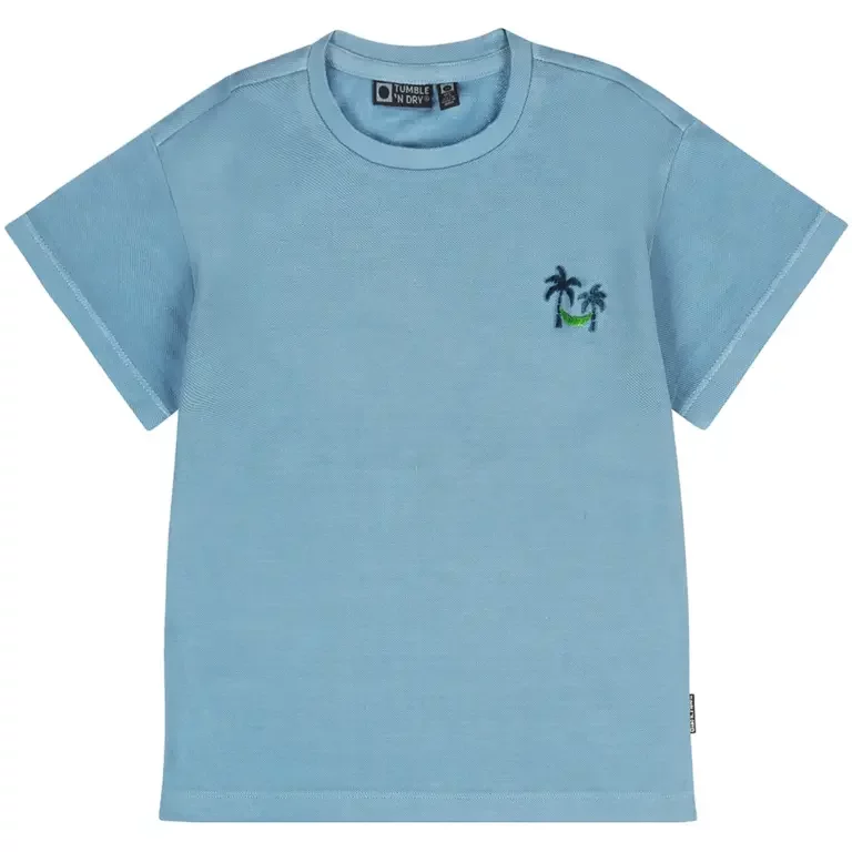 T-shirt Airlie Beach backprint (copen blue)