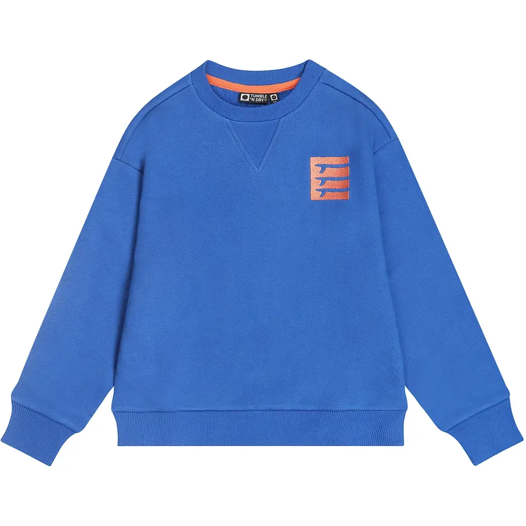 Trui Stokes Bay backprint (strong blue)