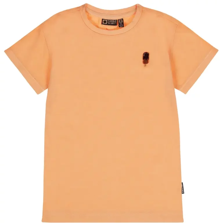 T-shirt Airlie Beach backprint (fresh salmon)