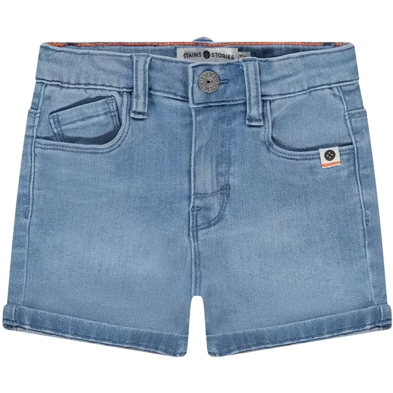 Korte spijkerbroek (medium blue)