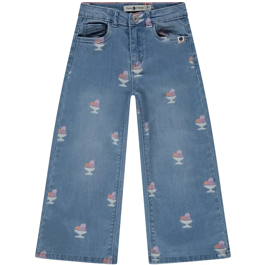 Spijkerbroek wide fit (medium blue)