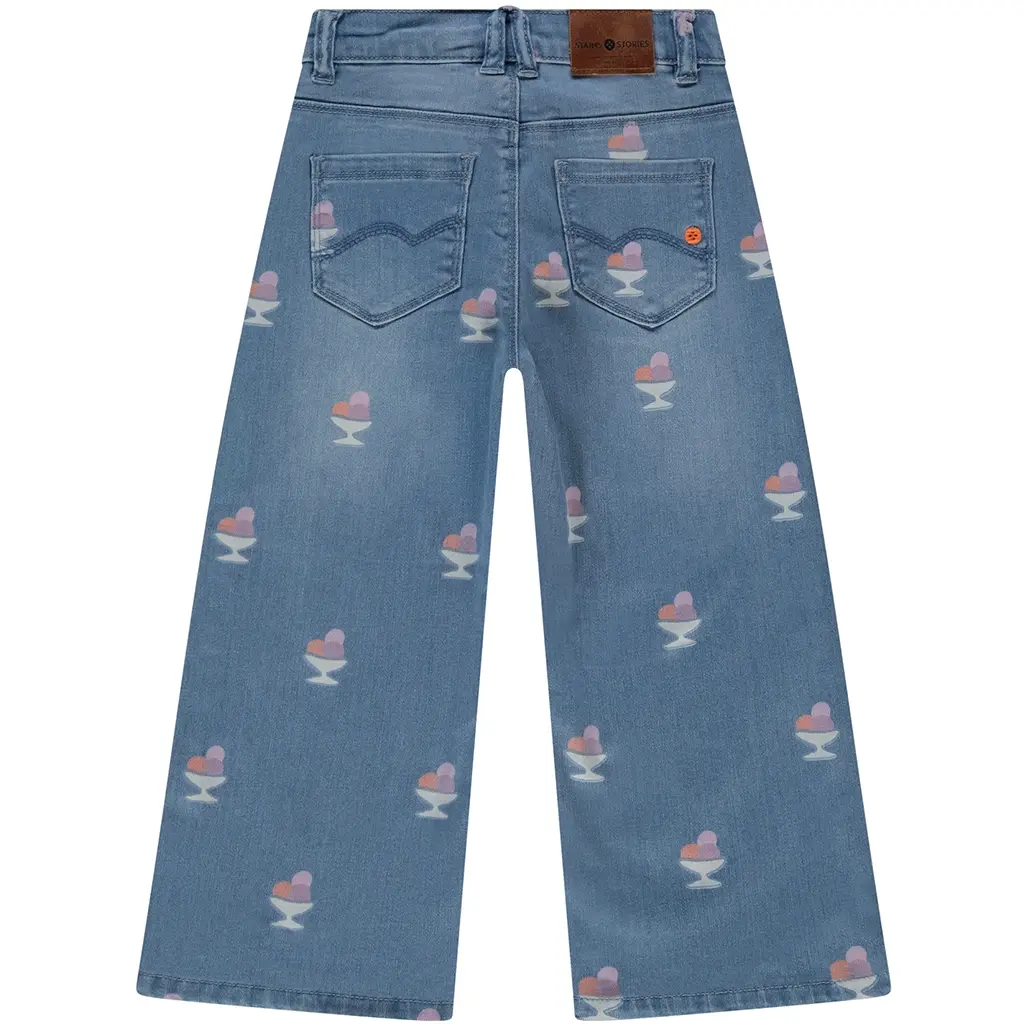 Spijkerbroek wide fit (medium blue)