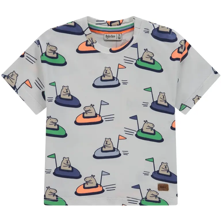 T-shirtje wide fit (cloud)