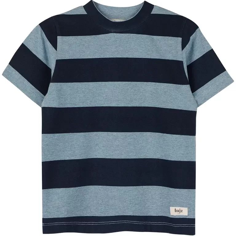 T-shirt strepen Coz (blue sea)