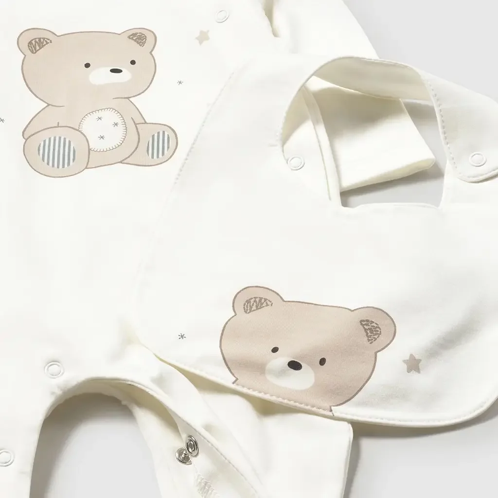 Boxpakje met slabbetje (natural)