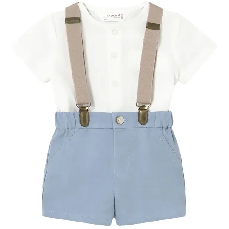 Setje met kort broekje (blue)