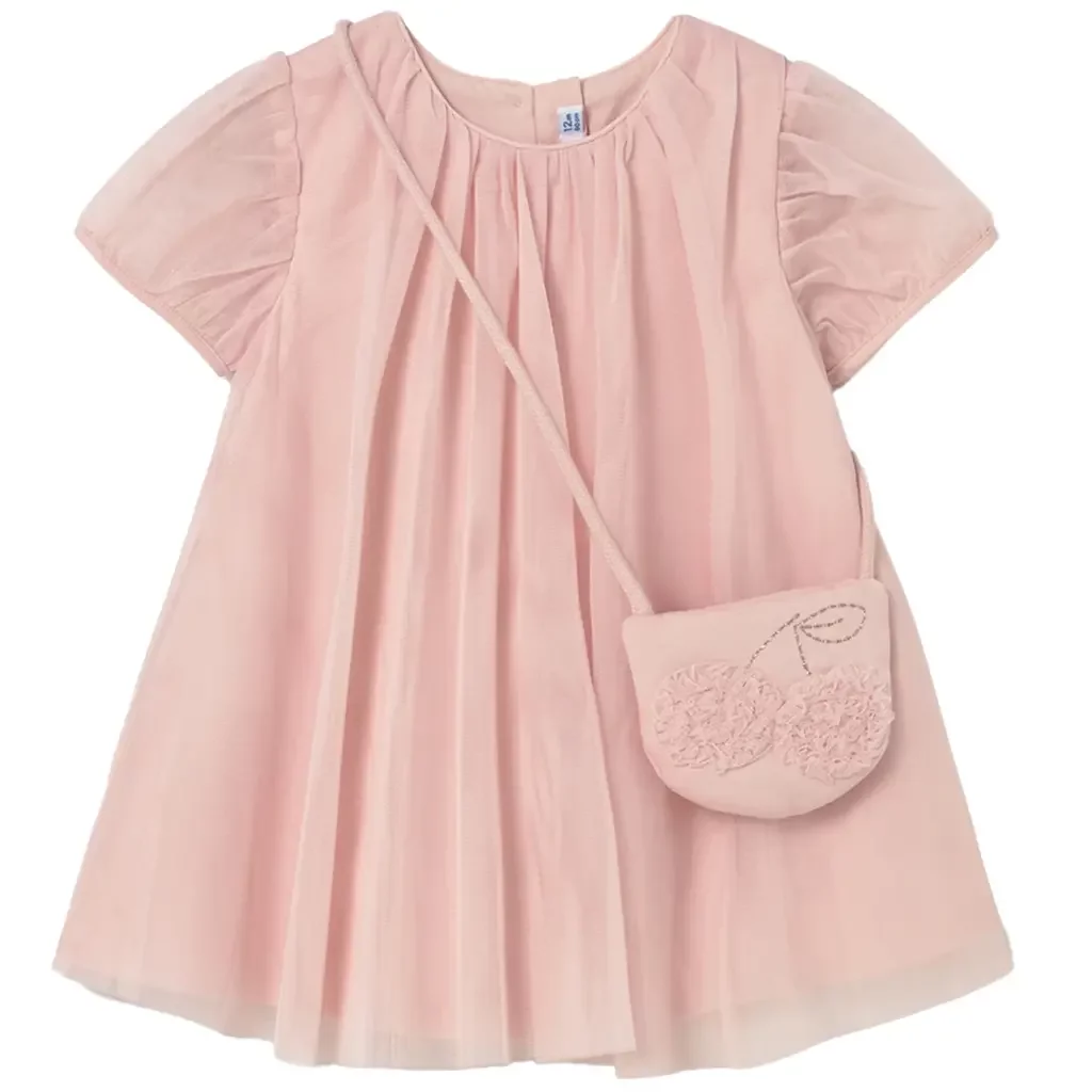 Jurkje tulle met tasje (peony)