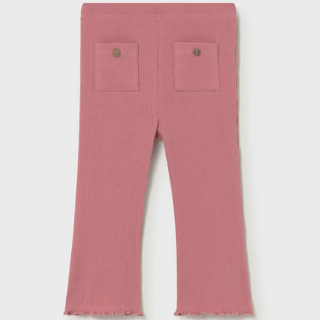 Broekje/legging flared rib (blush)