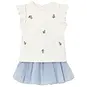 Mayoral Setje met rokje (sky)