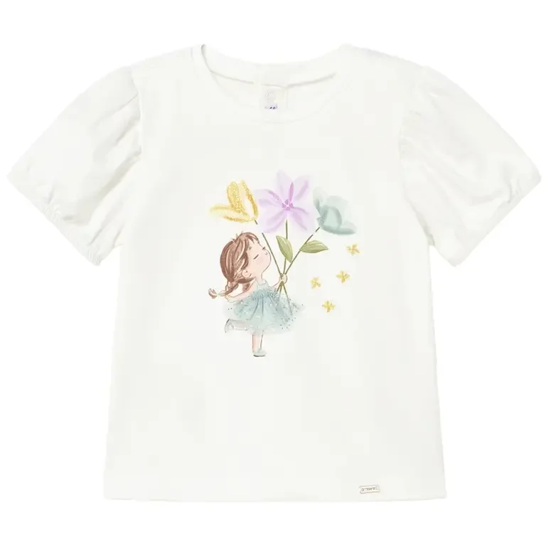 T-shirtje (natur-lake)