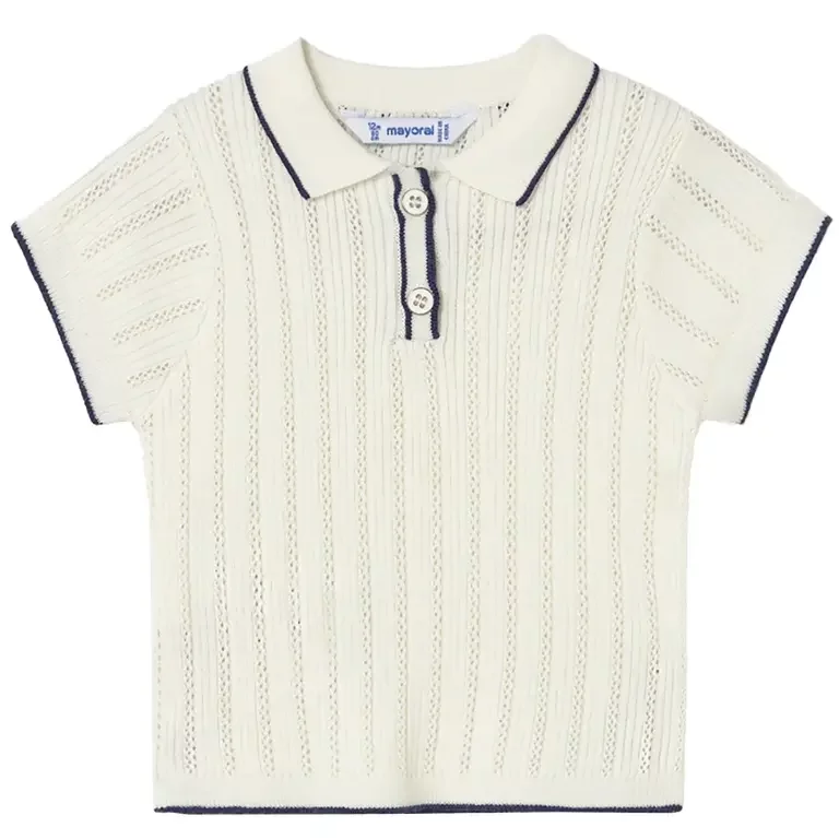 Gebreid polo truitje (natural)