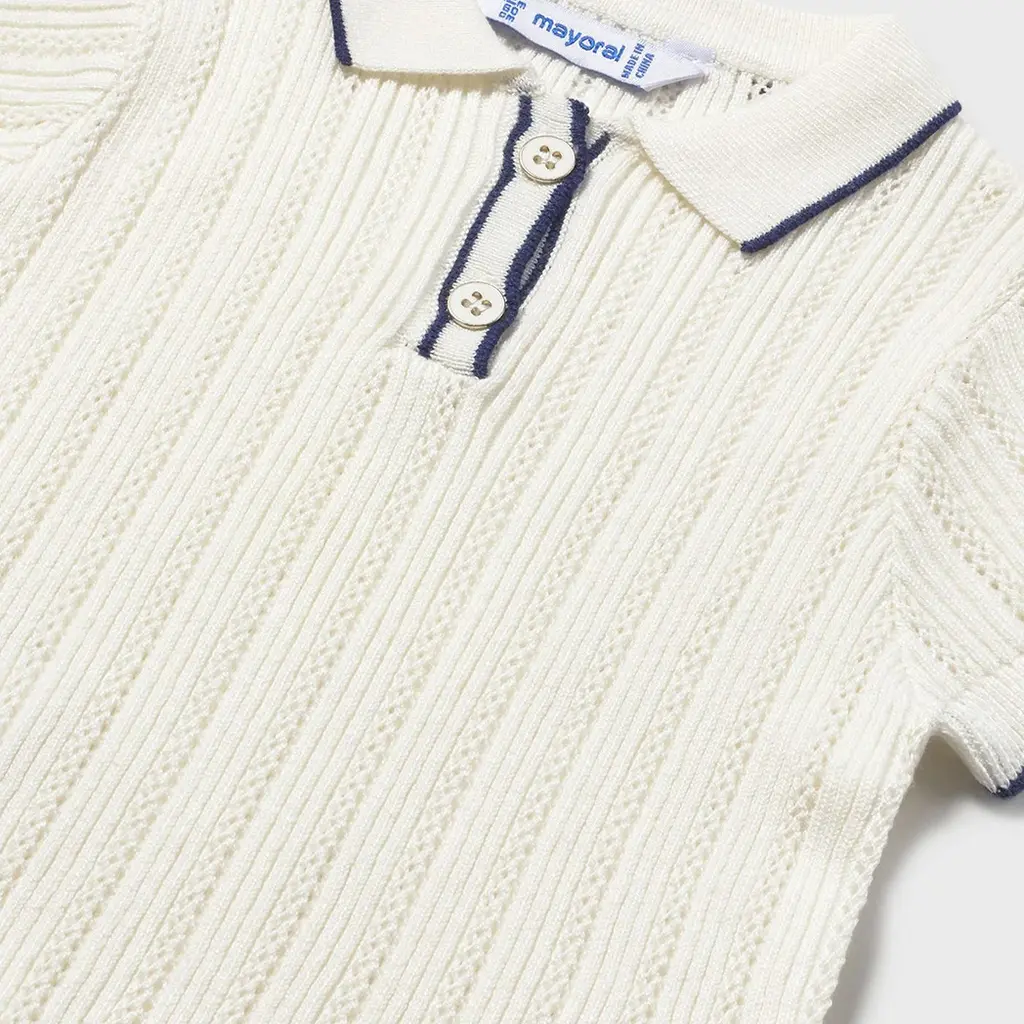 Gebreid polo truitje (natural)
