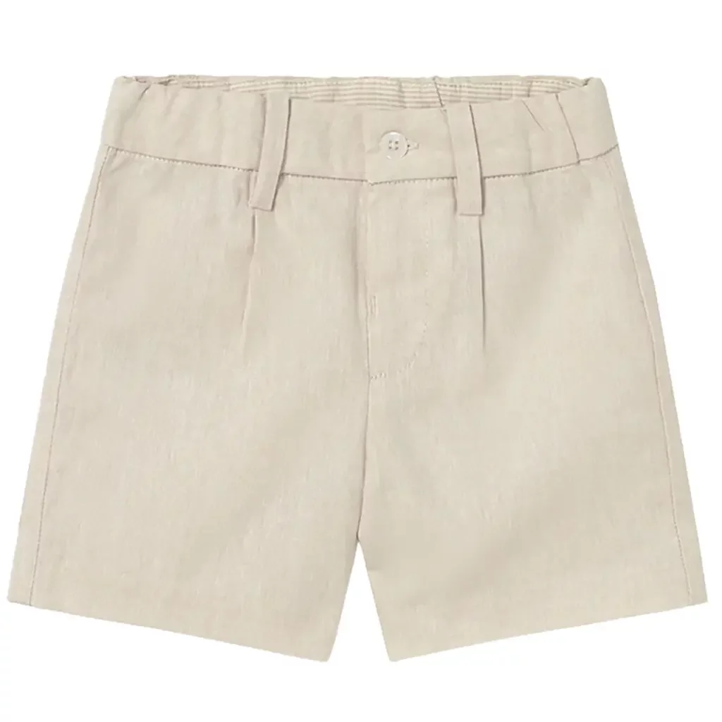 Kort broekje linnen (oat mixed)