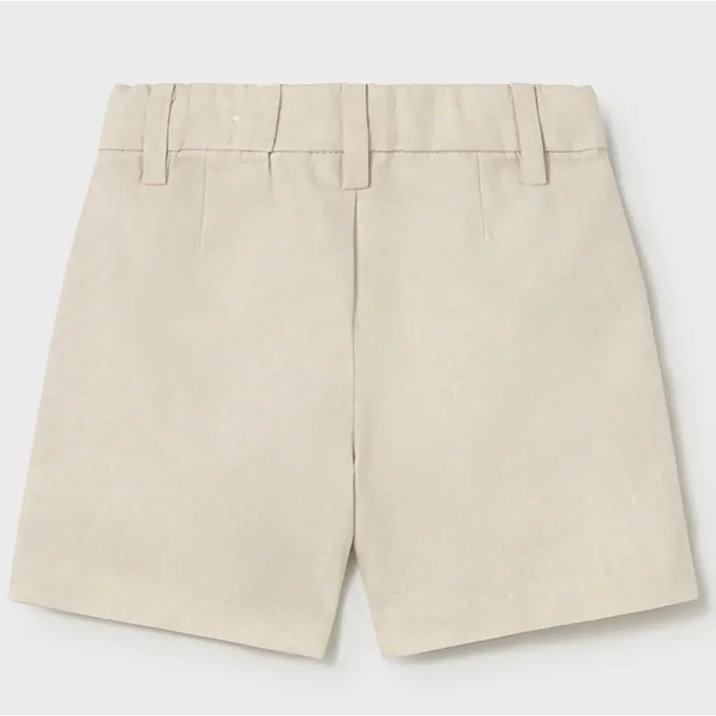 Kort broekje linnen (oat mixed)